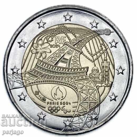 Franța 2 euro 2024 Jocurile Olimpice de la Paris UNC