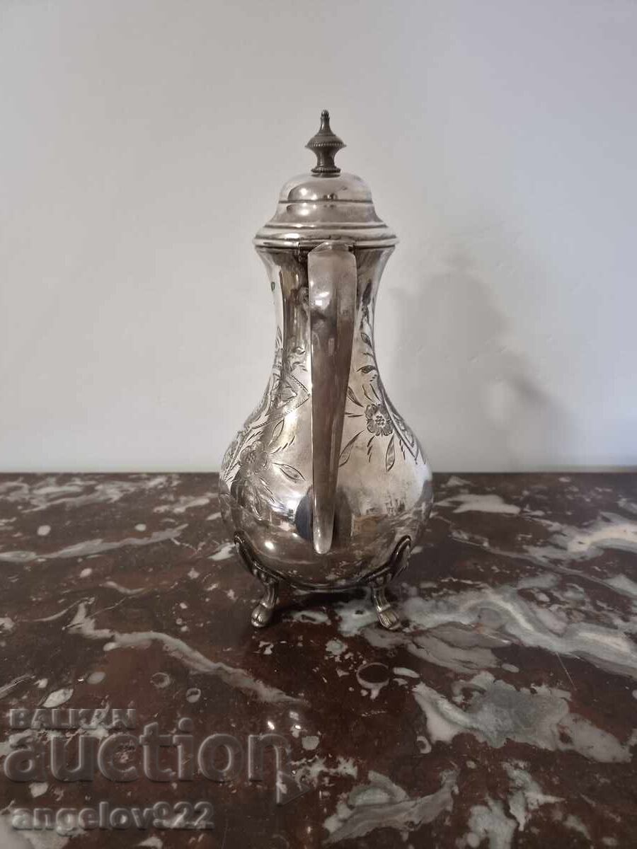 Silver Plated Metal Teapot!!! - 5