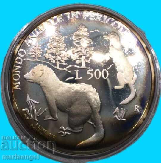 San Marino 1993 500 lire 11g 835 argint PROOF - 5