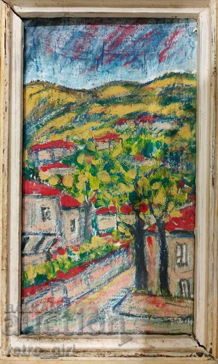 Продавам картина - селски пейзаж.