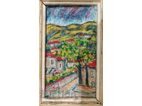 Продавам картина - селски пейзаж.