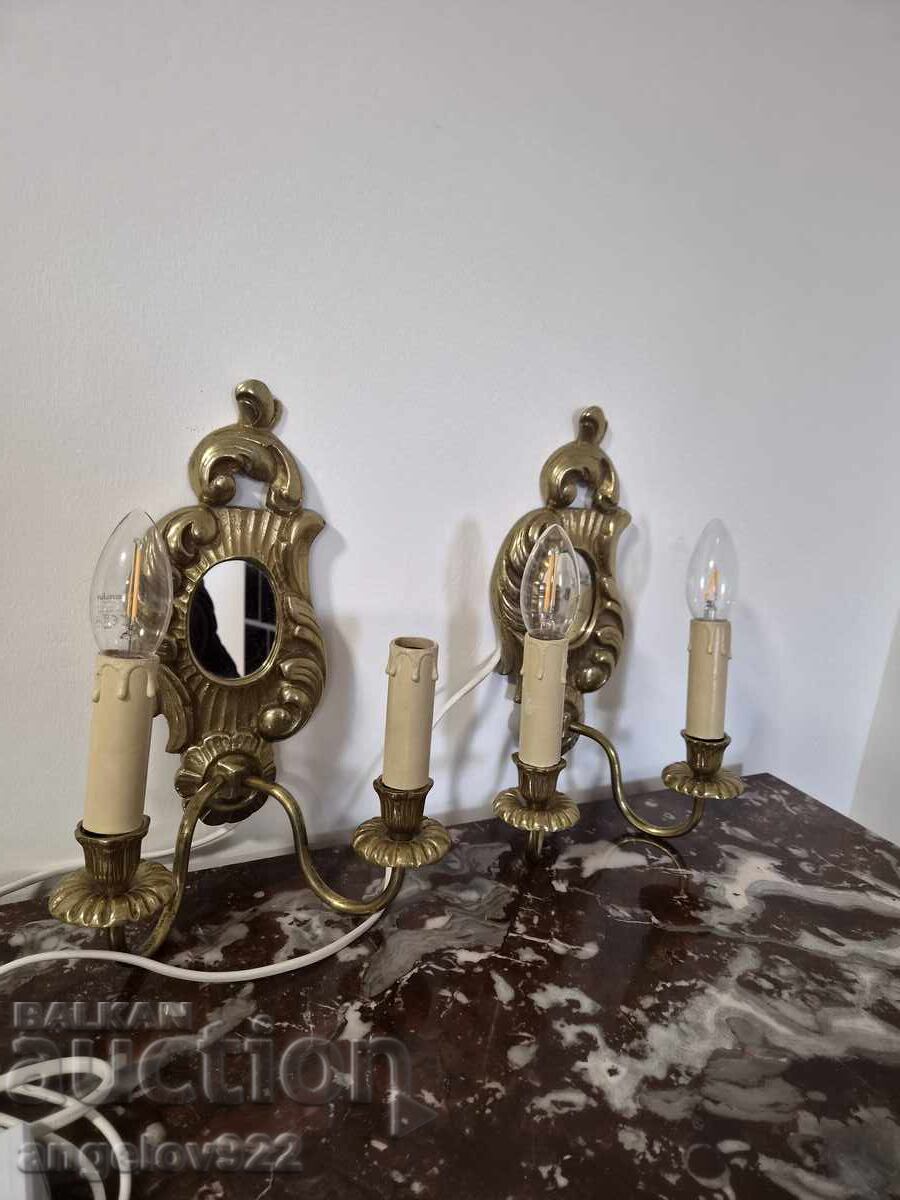Delivery of Vintage bronze wall sconces-lamps!!! Delivery of Vintage bronze wall sconces-lamps!!!
