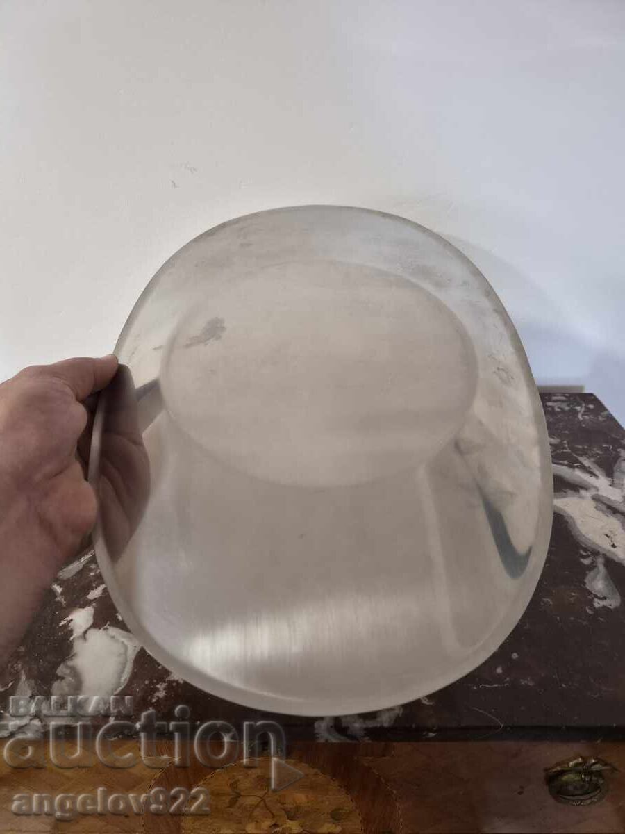 Metal tray with 24 carat gold plating on the edges!!! - 6