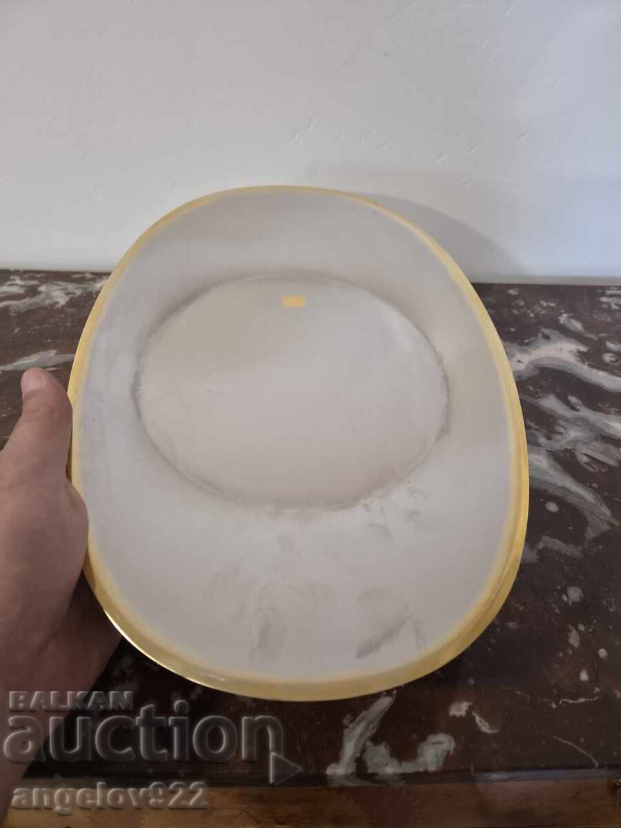 Metal tray with 24 carat gold plating on the edges!!! with price € 0.01 | 0.02 BGN Metal tray with 24 carat gold plating on the edges!!! with price € 0.01 | 0.02 BGN