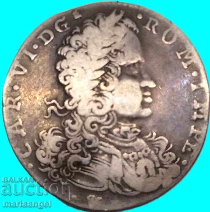 Νεάπολη Ταρί 1715 Ιταλία Κάρολος VI 3,53γ ασήμι - 5