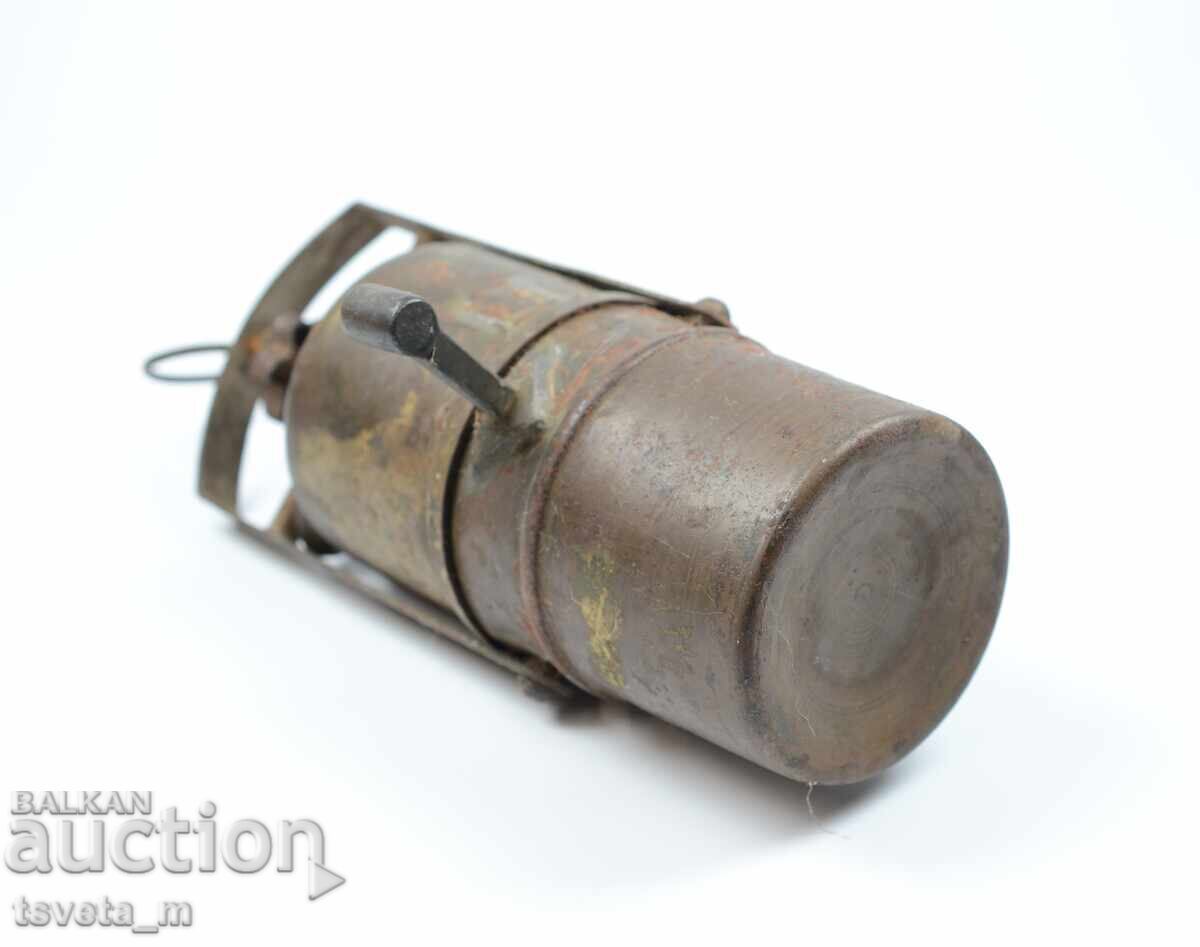 Delivery of Antique carbide miner's lamp