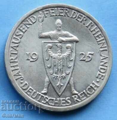 Βαϊμάρη 3 Reichsmark 1925-A, UNC