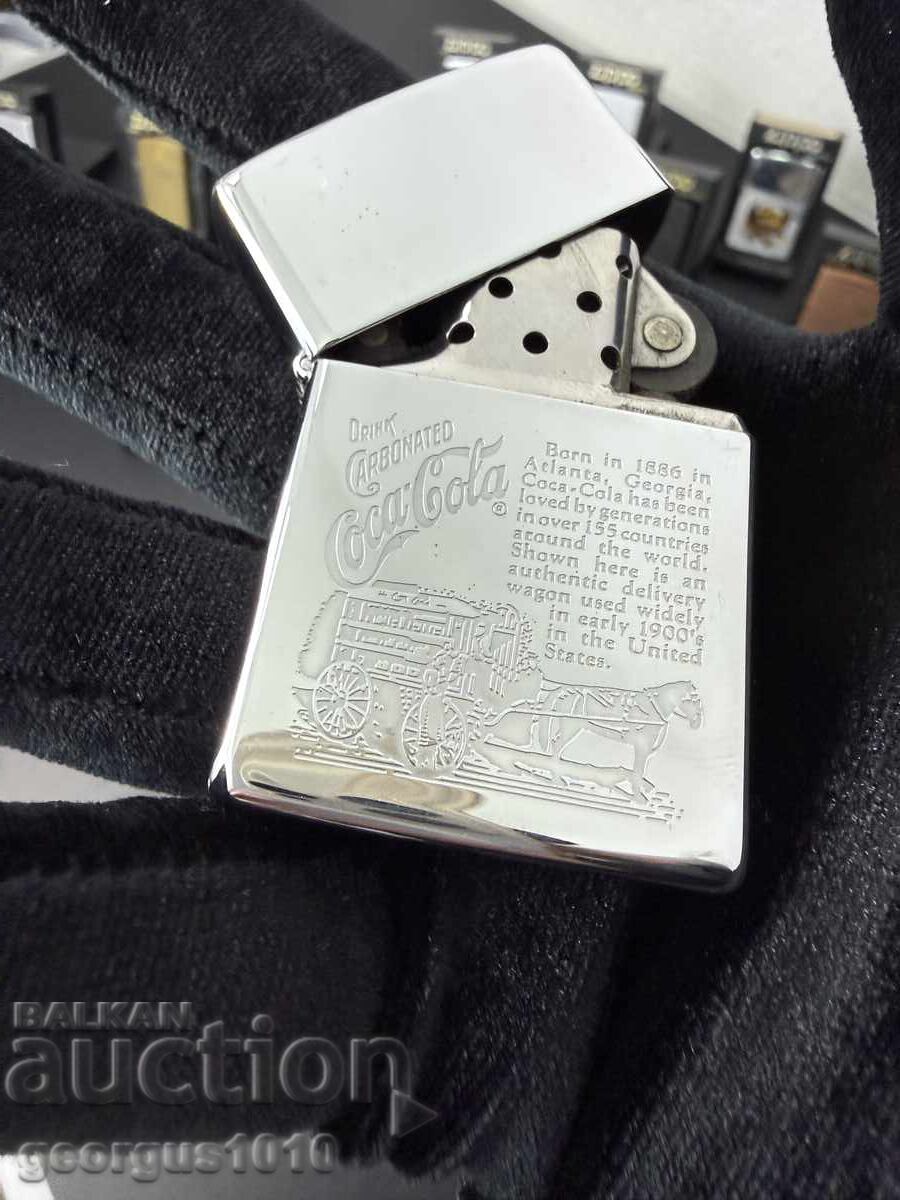 Licitație Brichetă de colecție Zippo Coca Cola nr. 7986