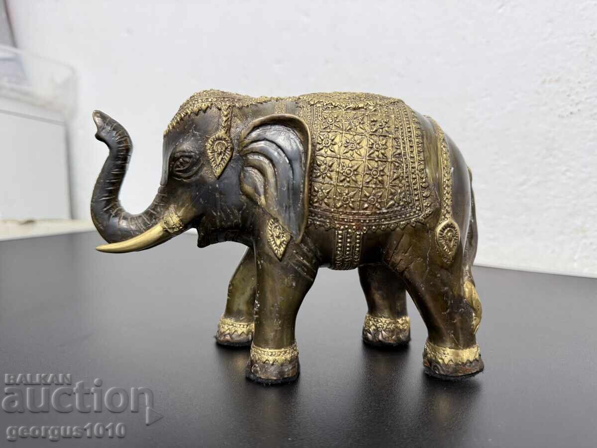 Бронзова статуетка на слон №7987
