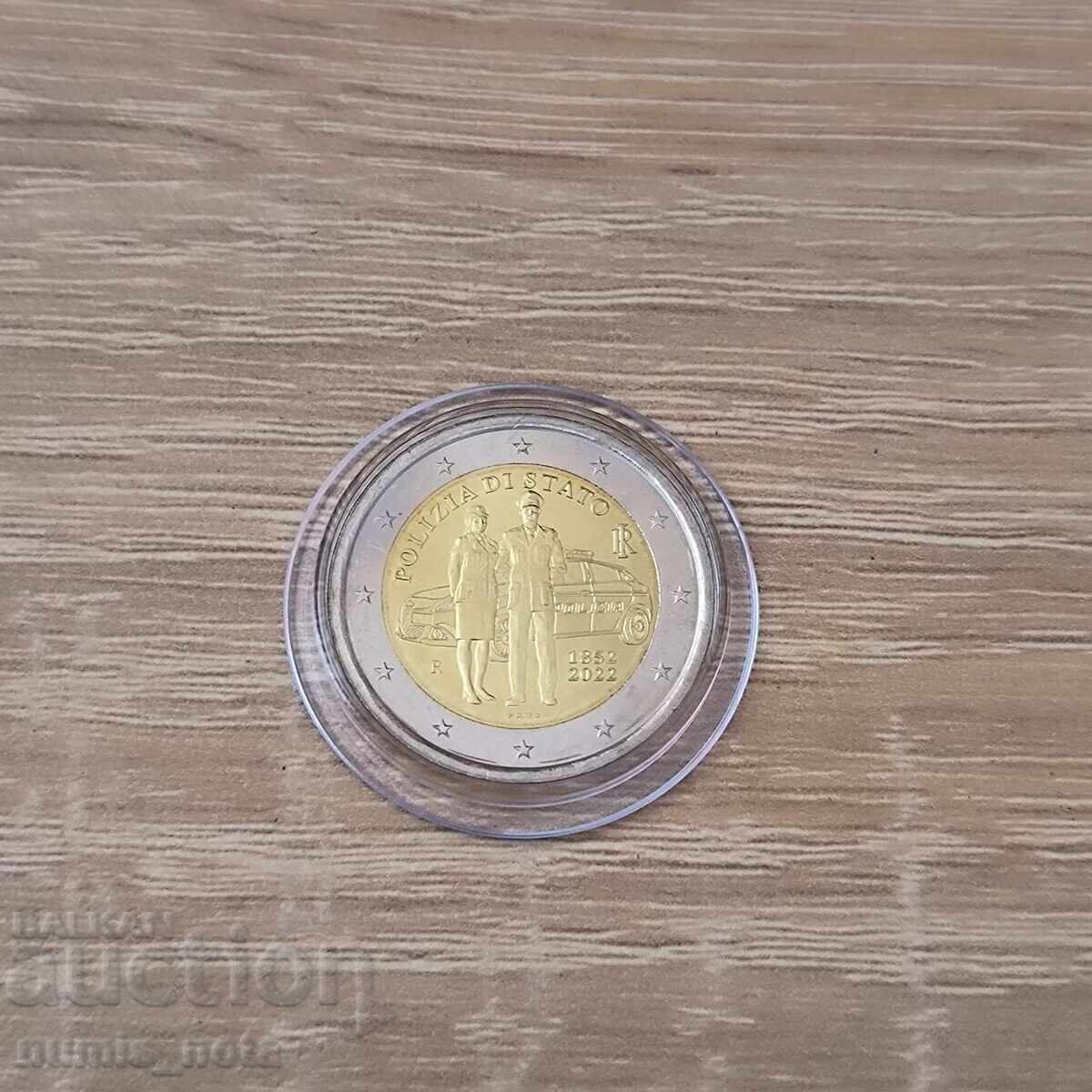 Ιταλία 2 ευρώ 2022 Αστυνομία Ιταλία 2 ευρώ 2022 Αστυνομία