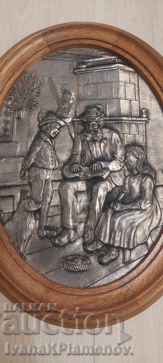 Panou metalic cu ramă din lemn pentru cunoscători cu preț € 18.00 | 35.20 BGN