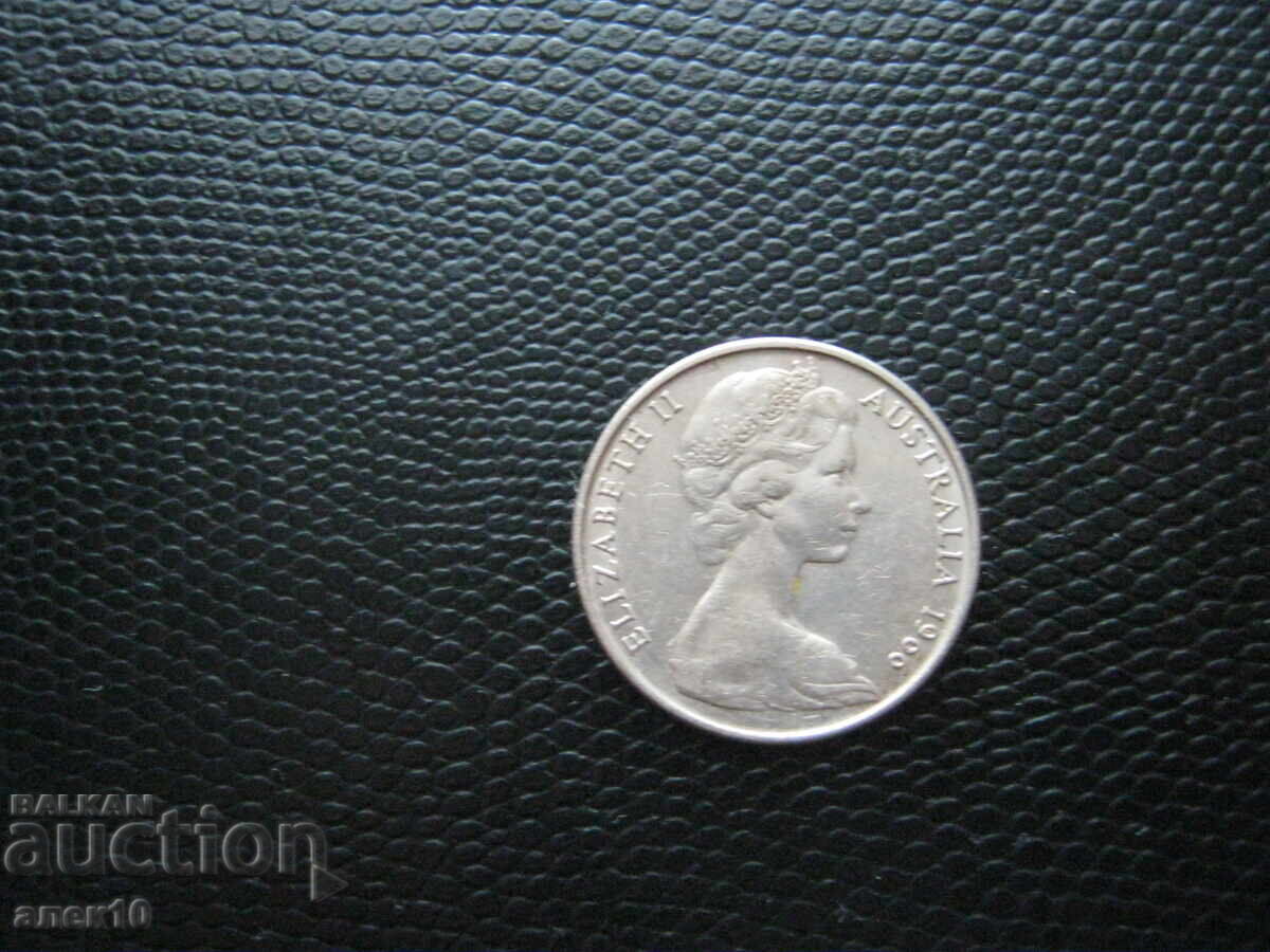 Австралия  20  цент  1966 с цена € 0.45 | 0.88 лв.