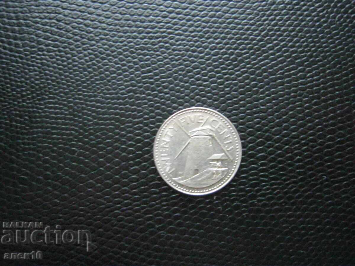 Barbados 25 de cenți 1981