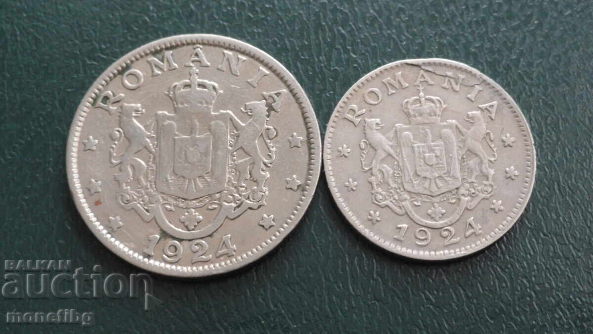 Romania 1924 - 1 and 2 Lei