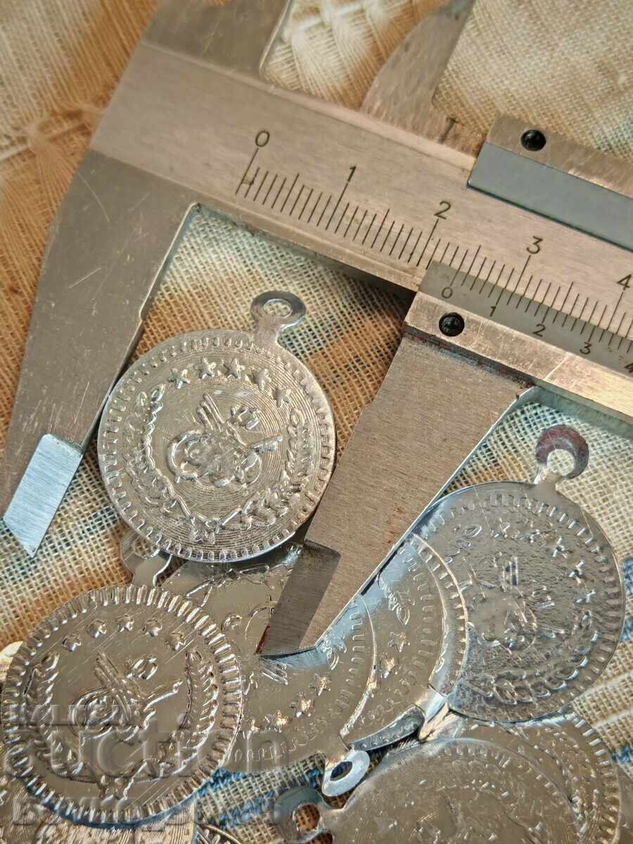 Османски Турски Парички Монети Пендари за Народна Носия с цена € 18.92 | 37.00 лв.