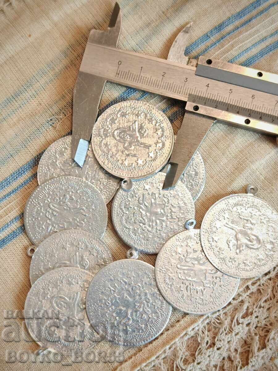 Османски Турски Парички Монети Пендари за Народна Носия