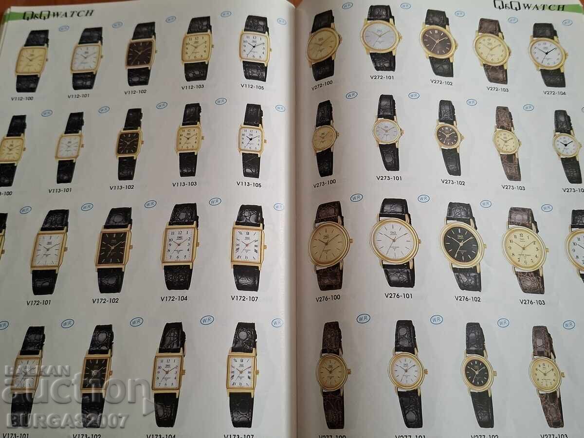 Licitație Catalog mare de ceasuri Q&Q, 1998, Made in Japan