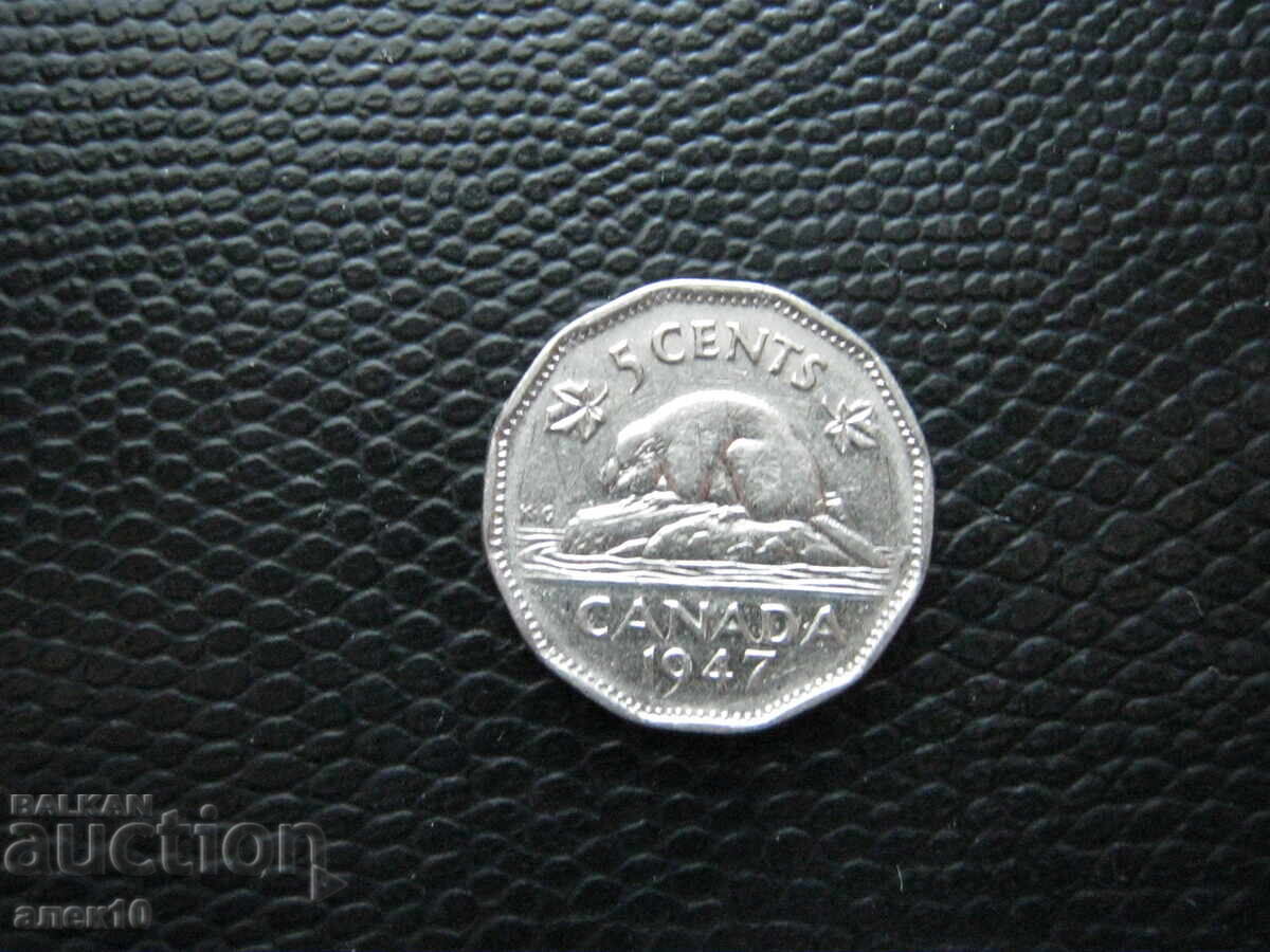 Canada 5 cent 1947