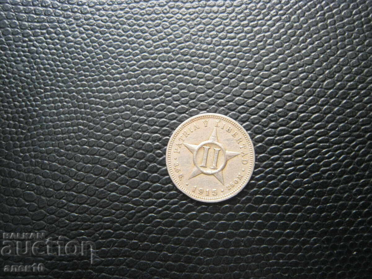 Κούβα 2 centavos 1915