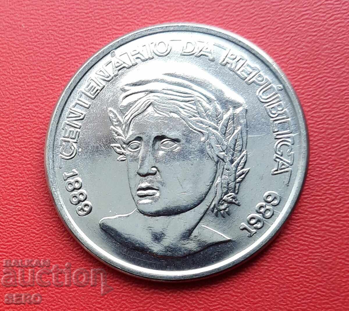 Brazilia-1 cruzeiro 1989-100 ani Republica cu preț € 0.81 | 1.58 BGN