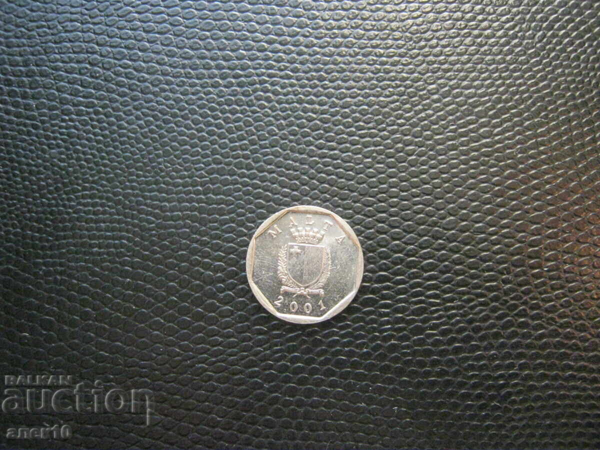 Malta 5 cents 2001 with price € 0.10 | 0.20 BGN
