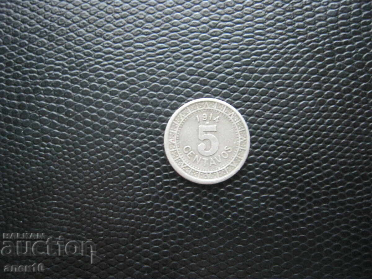 Mexic 5 centavos 1914 Mexic 5 centavos 1914