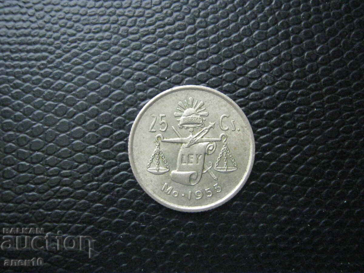 Mexic 25 Centavos 1953