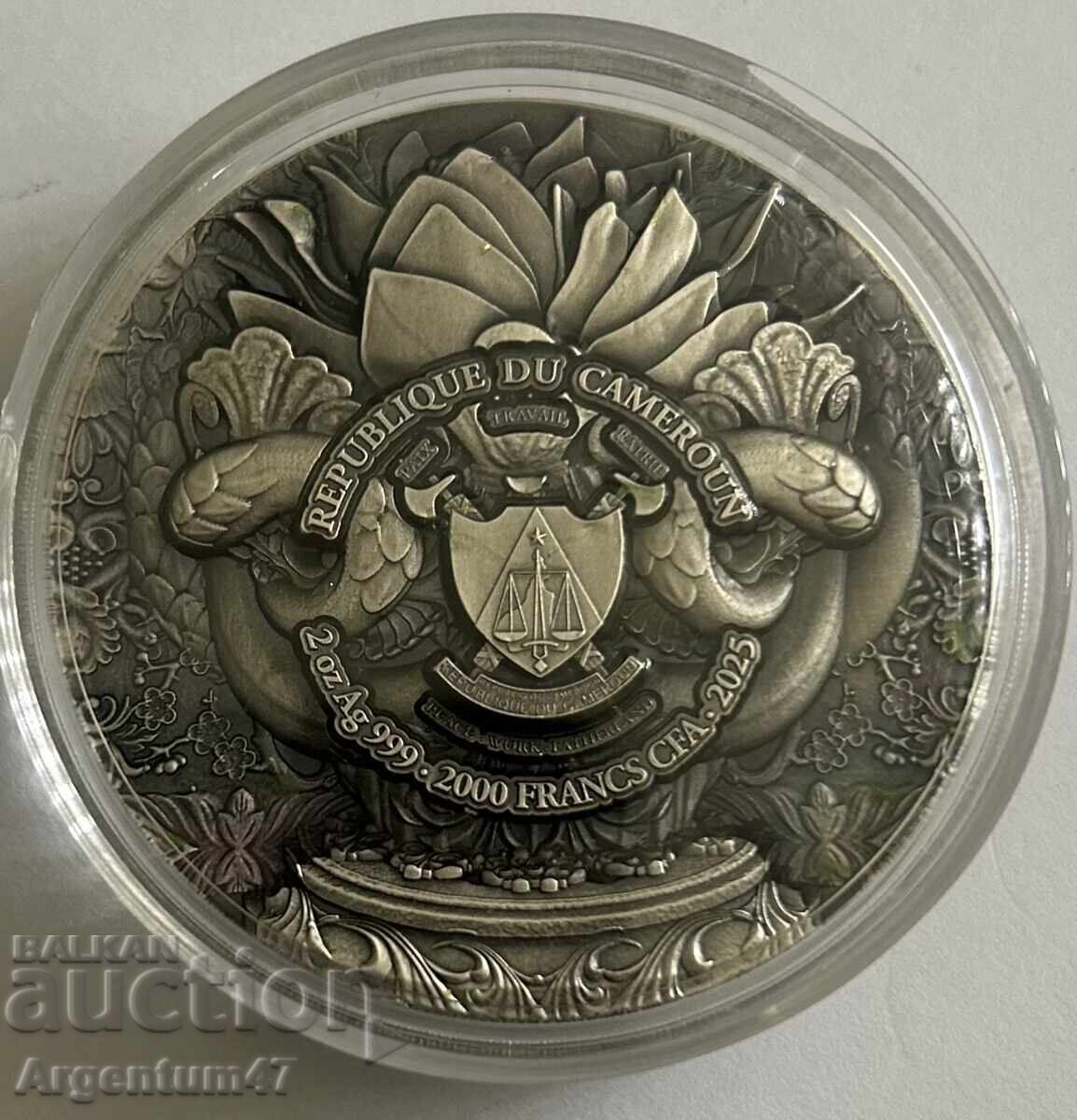 SILVER 2 OZ CAMEROON - NAGA - 5 SILVER 2 OZ CAMEROON - NAGA - 5