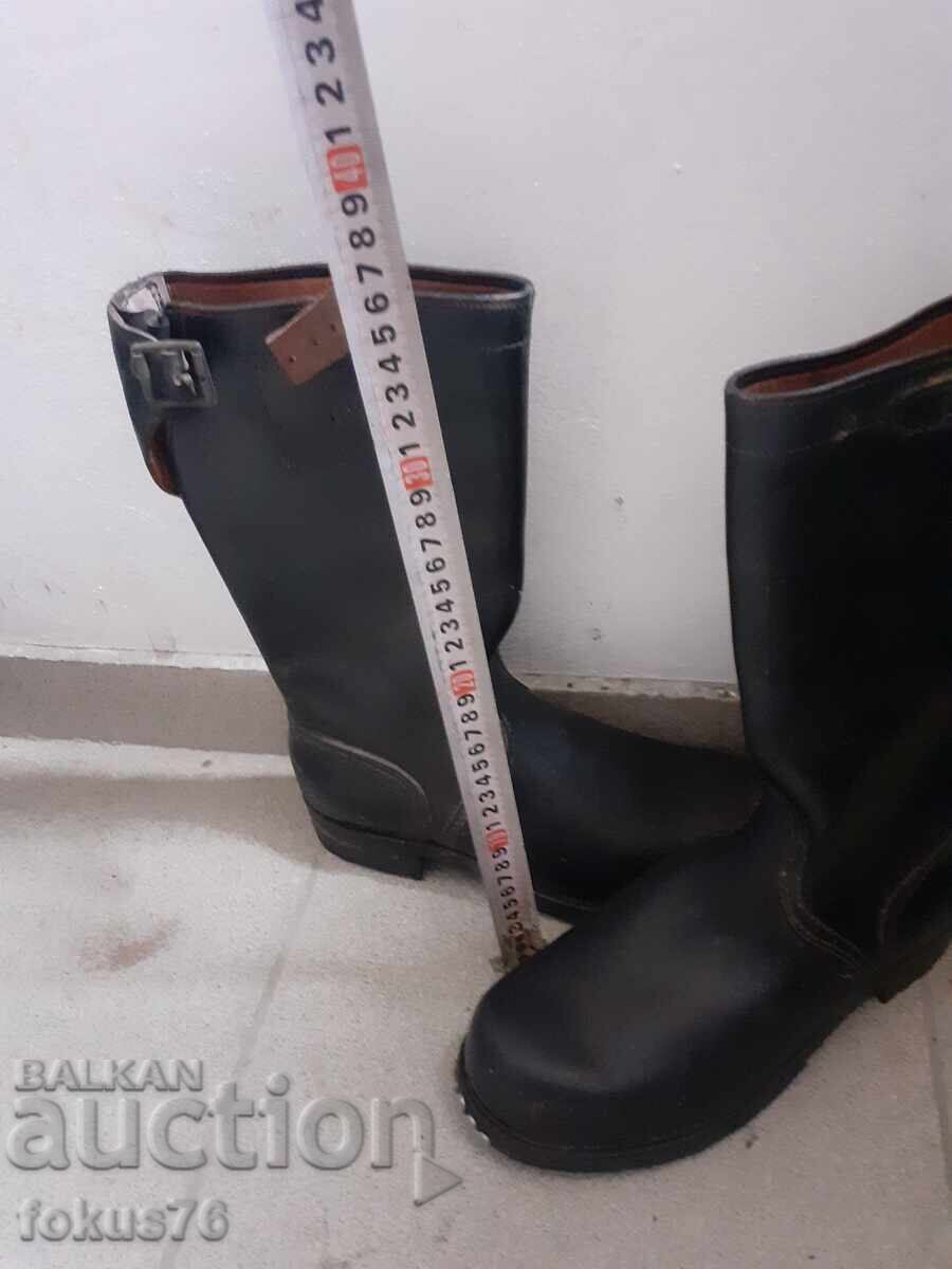 Παλιά γερμανικά στρατιωτικά δερμάτινα αρβύλες στολή Γερμανία - 6