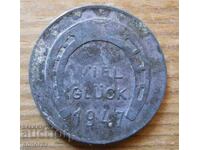 Νομισματική πλακέτα Πρωτοχρονιάς για καλή τύχη - Αυστρία - 1947