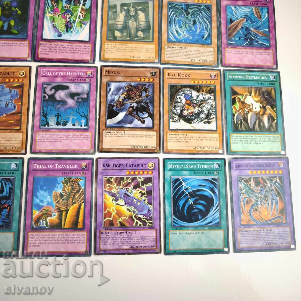 Livrarea Konami Yu-Gi-Oh! 35 cărți TCG vintage amestecate, lot, #6354