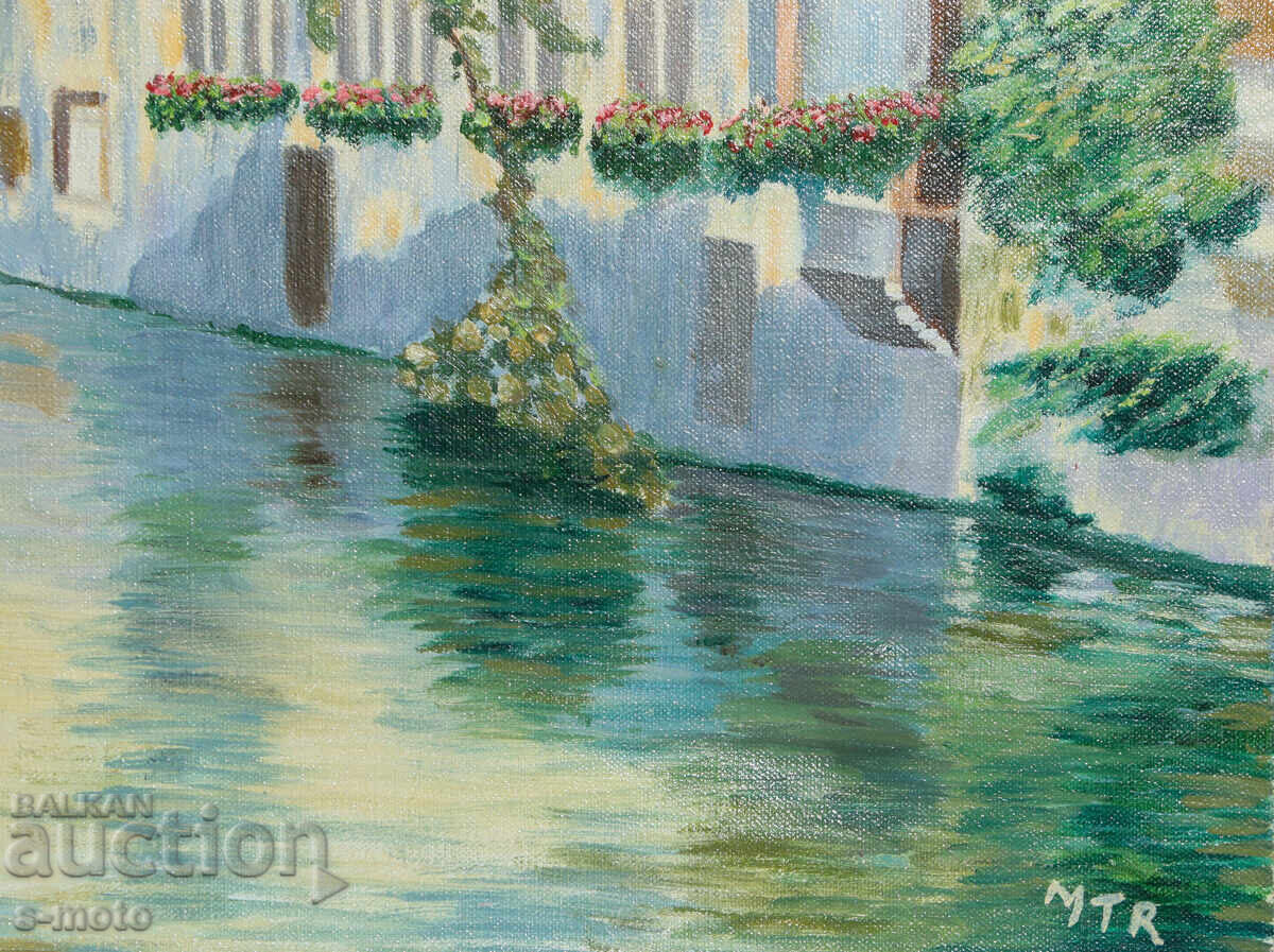 Картина маслени бои градски пейзаж - 5