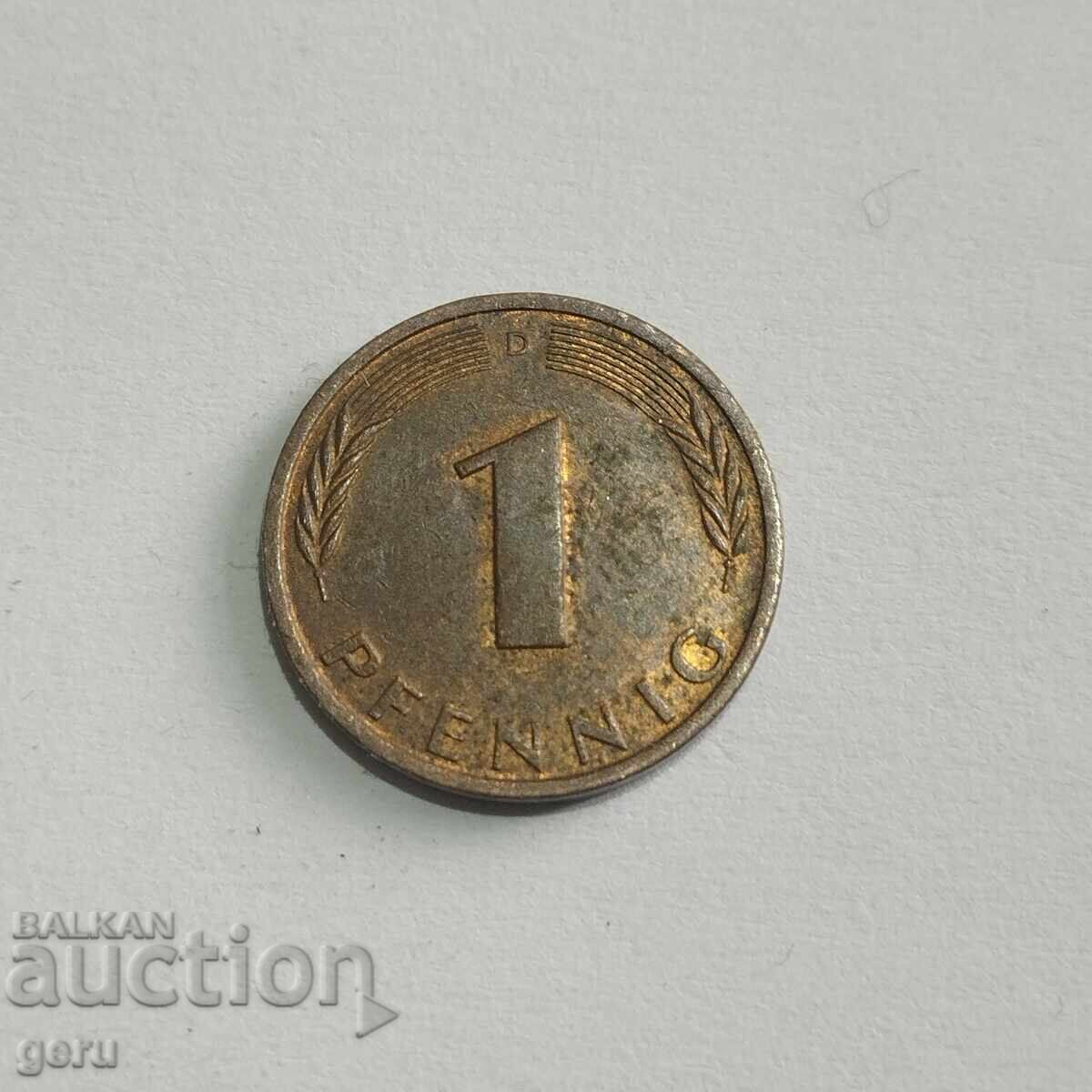 Γερμανία 1 πφένιγκ 1985 jac με τιμή € 0.25 | 0.49 BGN