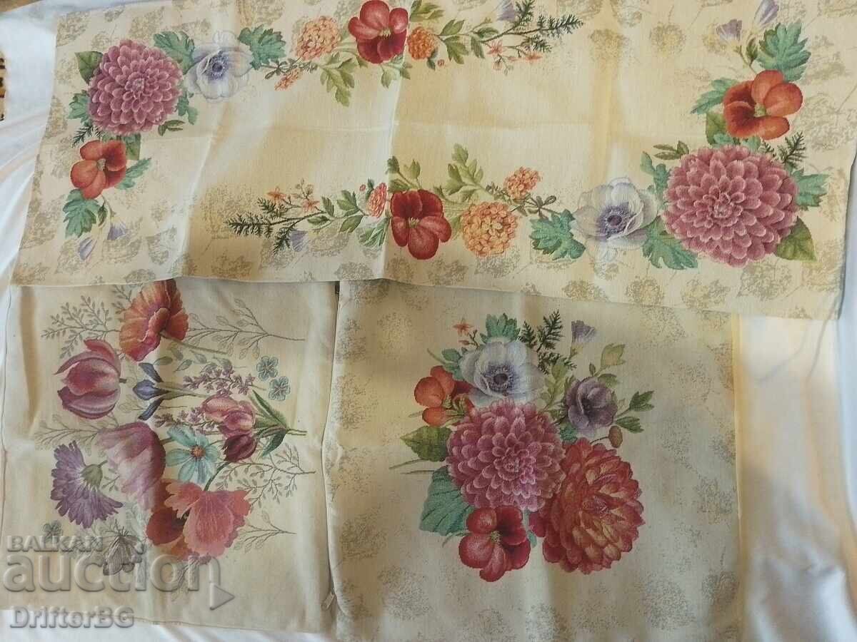 Κάλυμμα με 2 μαξιλαροθήκες, χωρίς ατέλειες