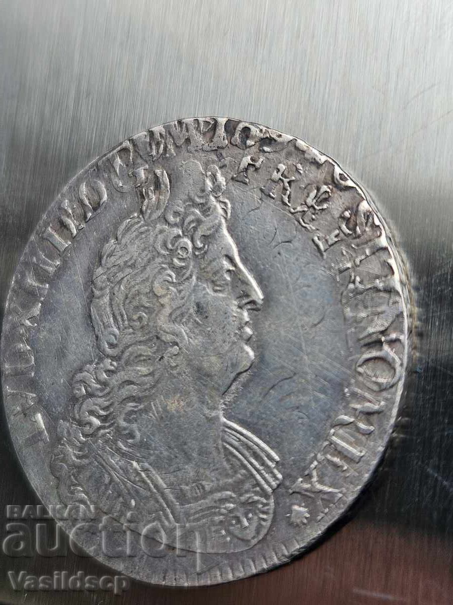 Δημοπρασία 1/2 Ecu Γαλλία 1701 A UNC διπλή κοπή