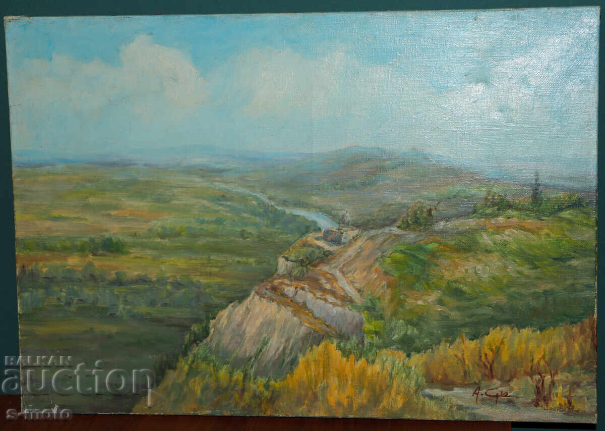 Έργο ζωγραφικής με λάδι, τοπίο με τιμή € 220.00 | 430.28 BGN Έργο ζωγραφικής με λάδι, τοπίο με τιμή € 220.00 | 430.28 BGN