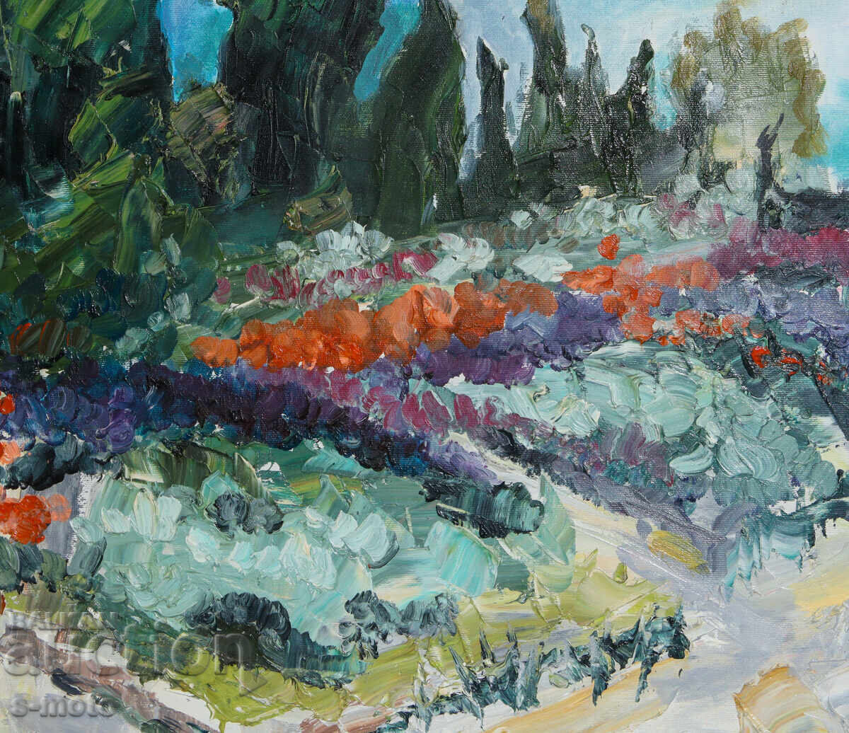 Oil painting forest landscape - 5