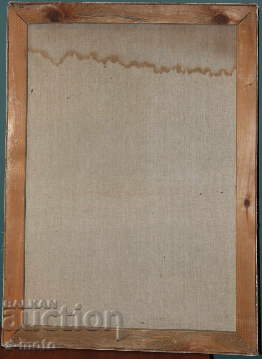 Pictură compoziție abstractă acuarelă batik - 5