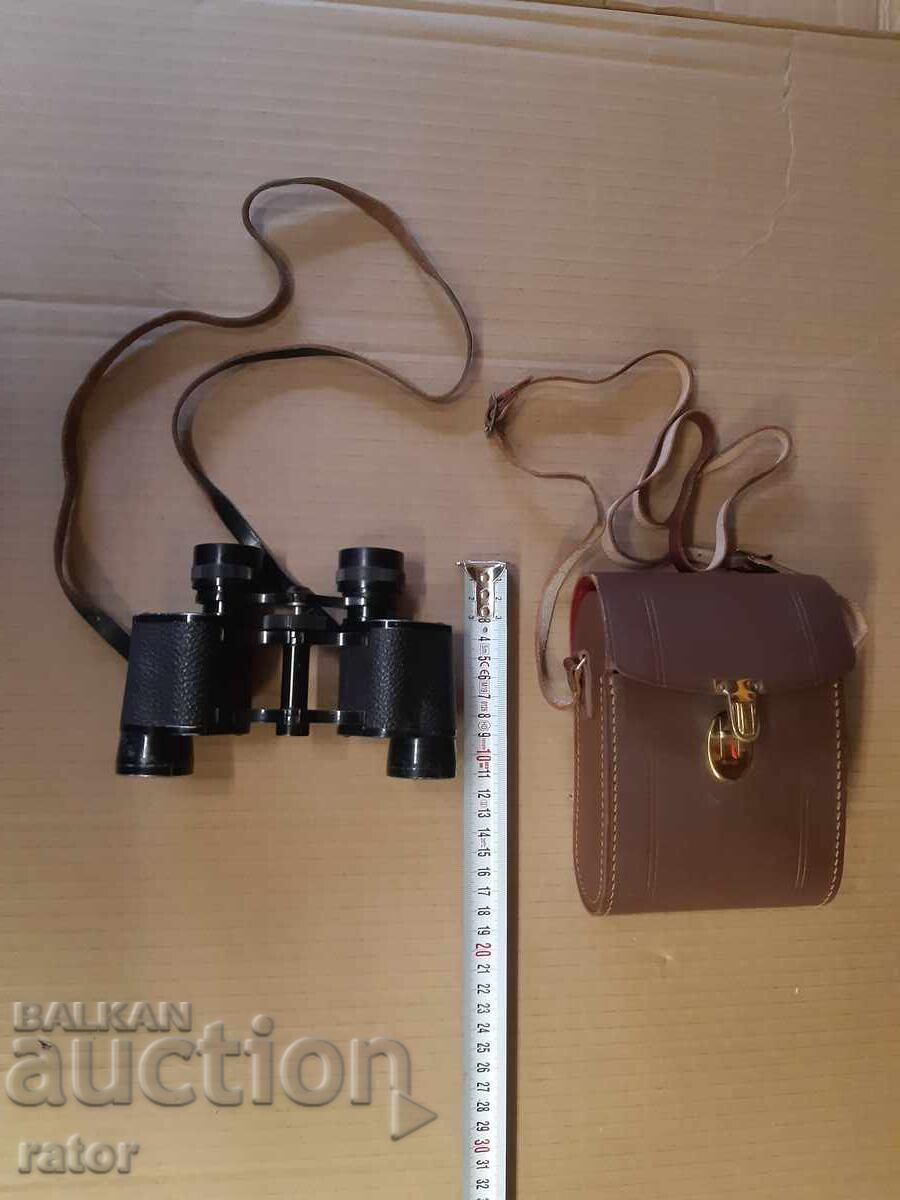 Стар бинокъл   O H MEDER - Германия  с кожен калъф