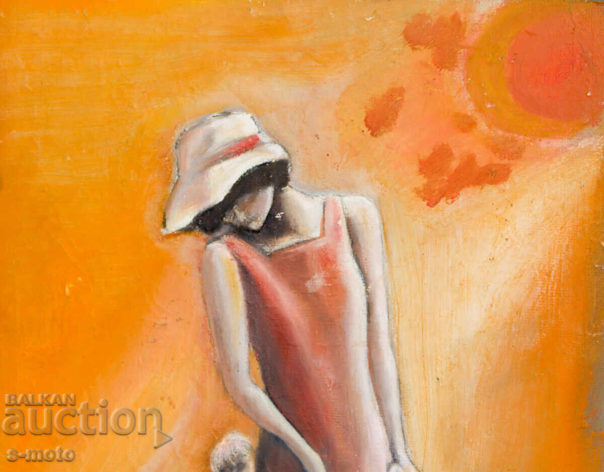 Livrarea Tablou pictat în ulei, figuri