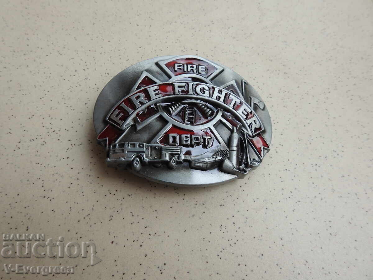 Auction  Firefighter belt buckle fire department
