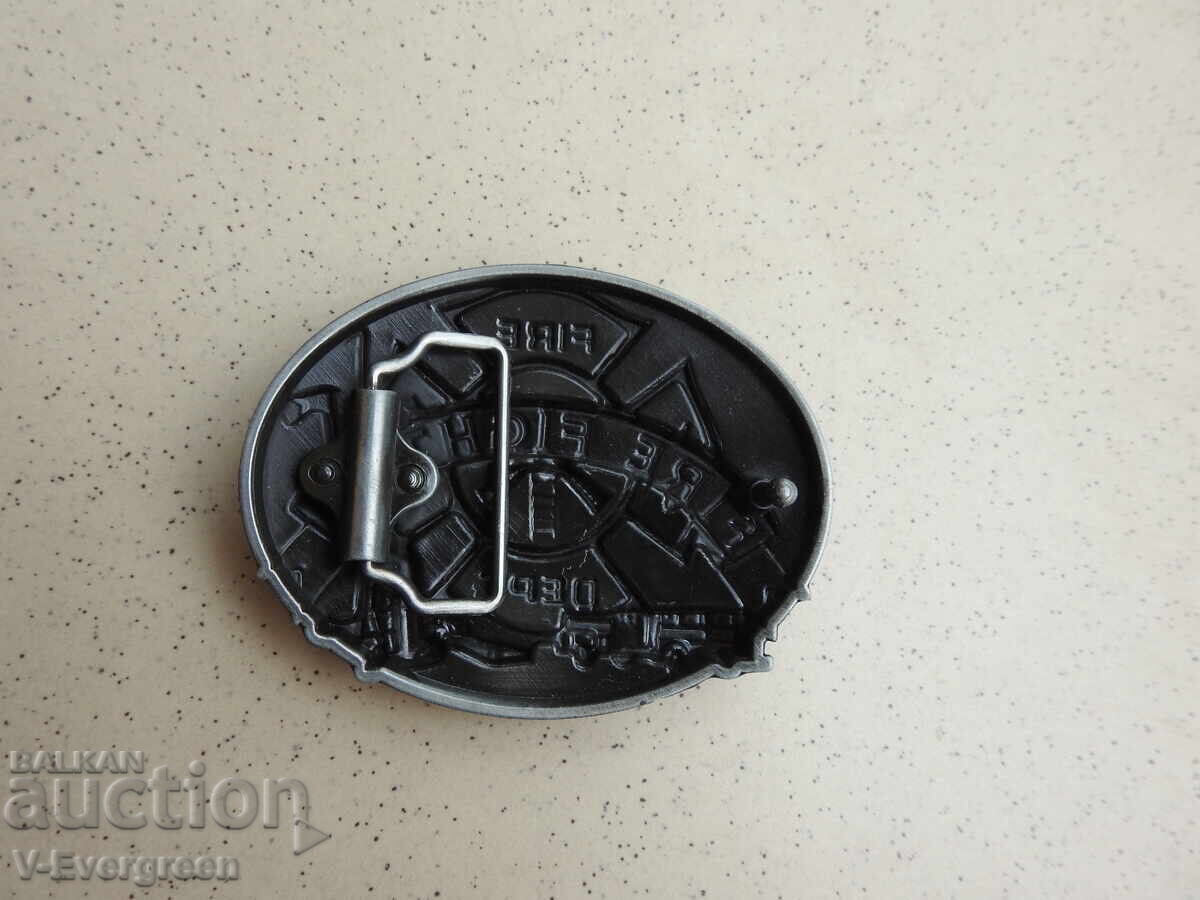 Delivery of Firefighter belt buckle fire department