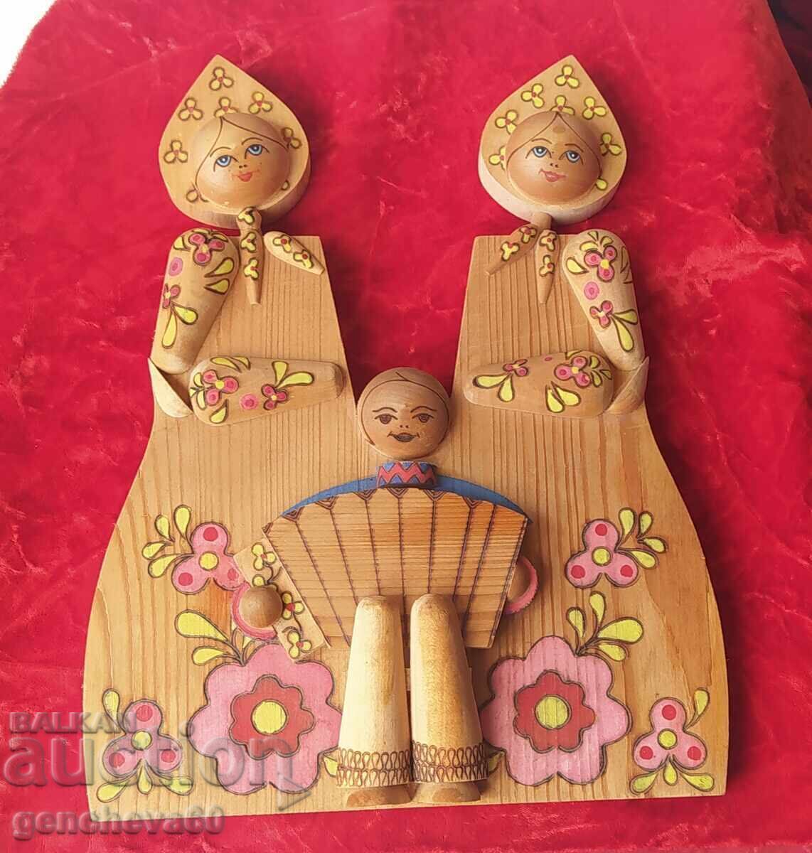 Руска дървена рисувана декорацияЧастушки