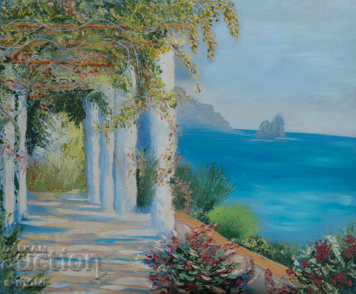 Картина маслени бои горски пейзаж