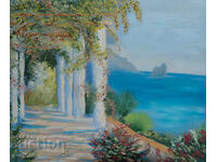 Tablou ulei pe pânză peisaj marin