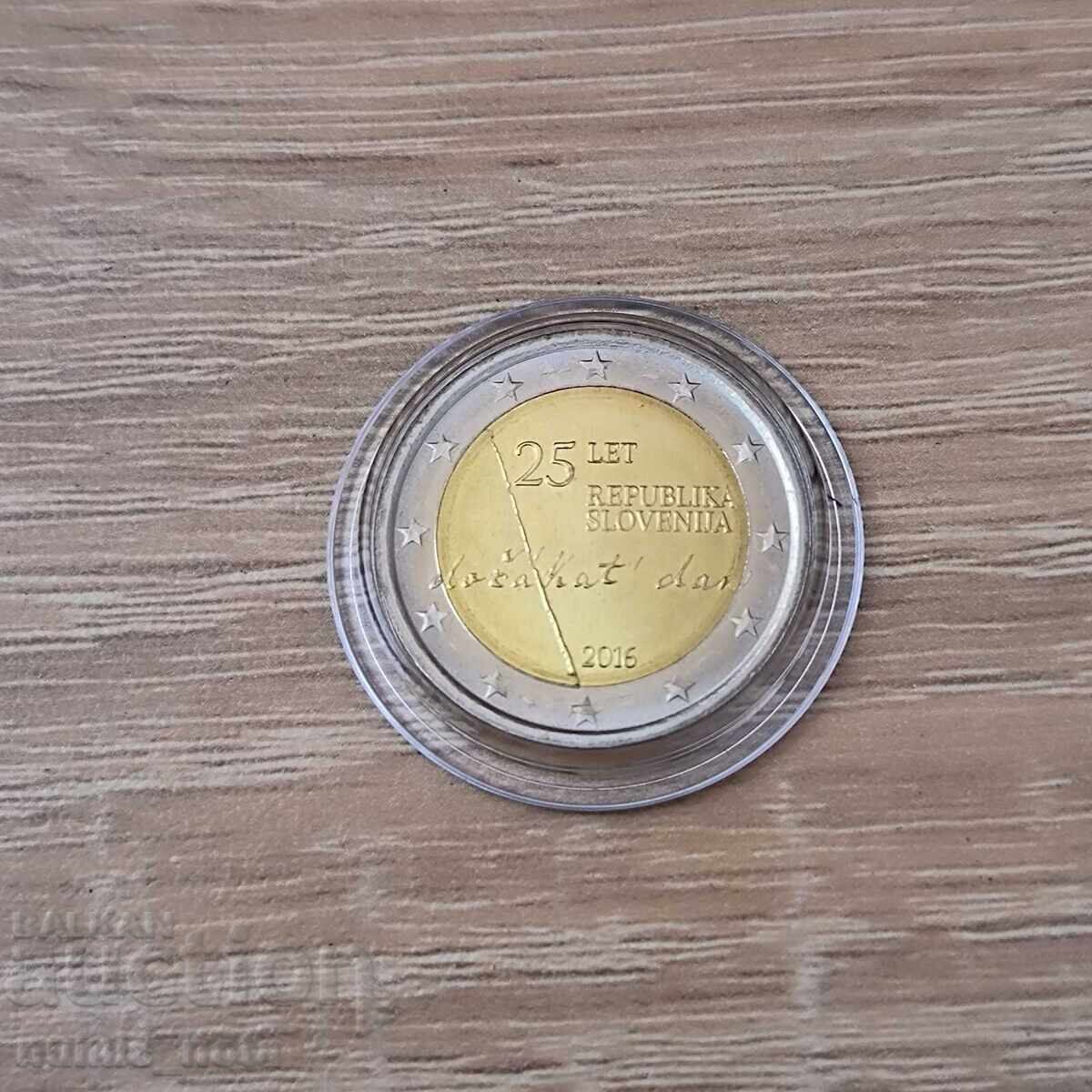 Σλοβενία 2 ευρώ 2016 Ανεξαρτησία UNC Σλοβενία 2 ευρώ 2016 Ανεξαρτησία UNC