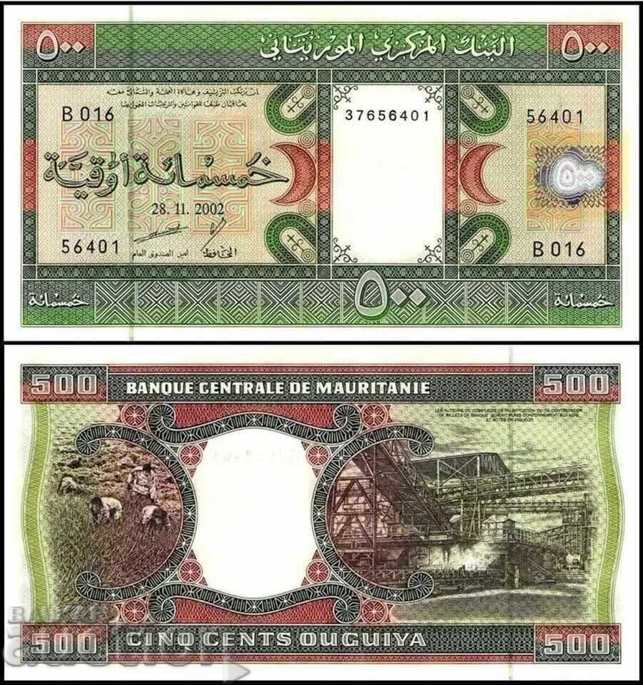 MAURITANIA, 500 ouguiya, 2002, UNC