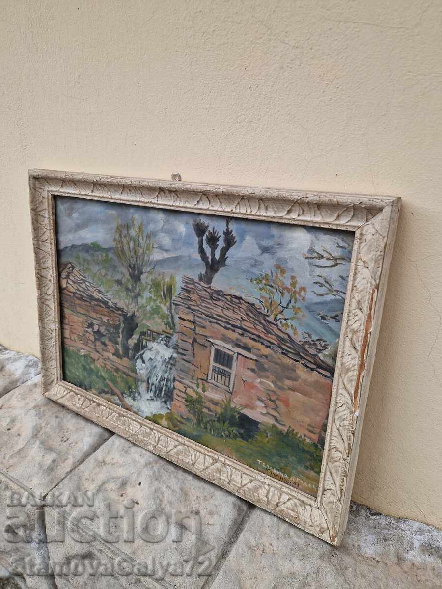 Veche pictură antică superbă, autor bulgar - 5