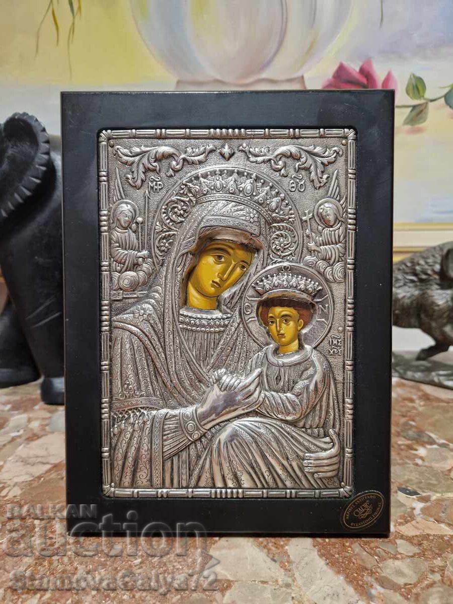 O minunată icoană din argint antic cu certificat cu preț € 99.00 | 193.63 BGN O minunată icoană din argint antic cu certificat cu preț € 99.00 | 193.63 BGN