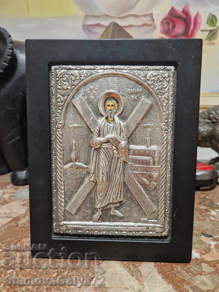 Μια υπέροχη αντίκα ασημένια εικόνα με πιστοποιητικό με τιμή € 88.00 | 172.11 BGN